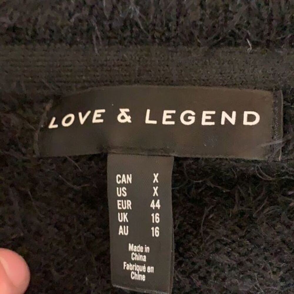 Love & Legend Black Soft Sweater - Picture 3 of 4